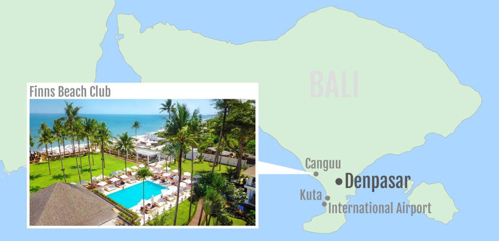 Bali Canguu Map