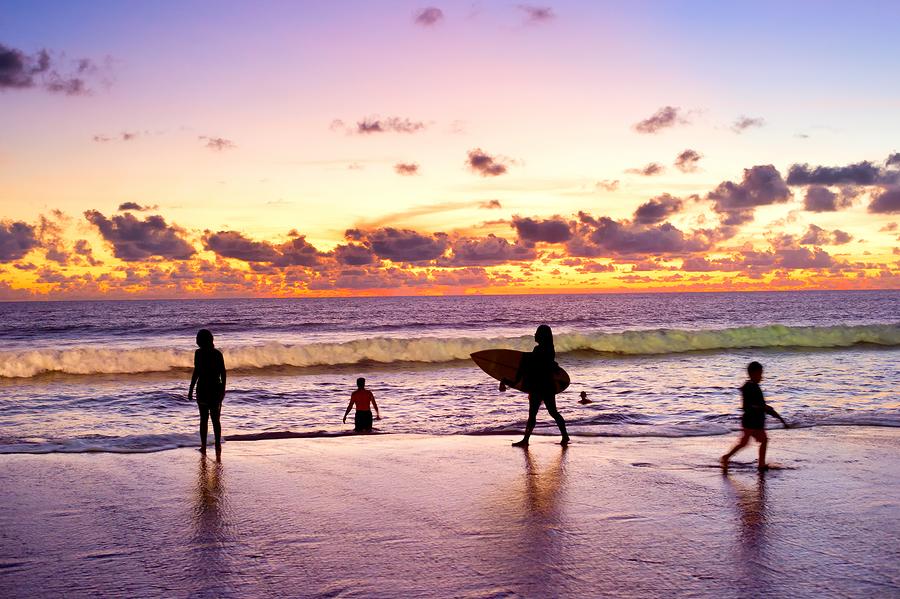 Bali Surfers Sunset