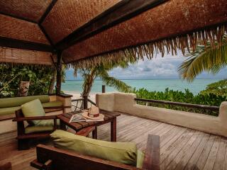 Premium Beachfront Bungalow Deck