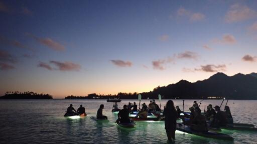 Watch the sunset as you start your adventure