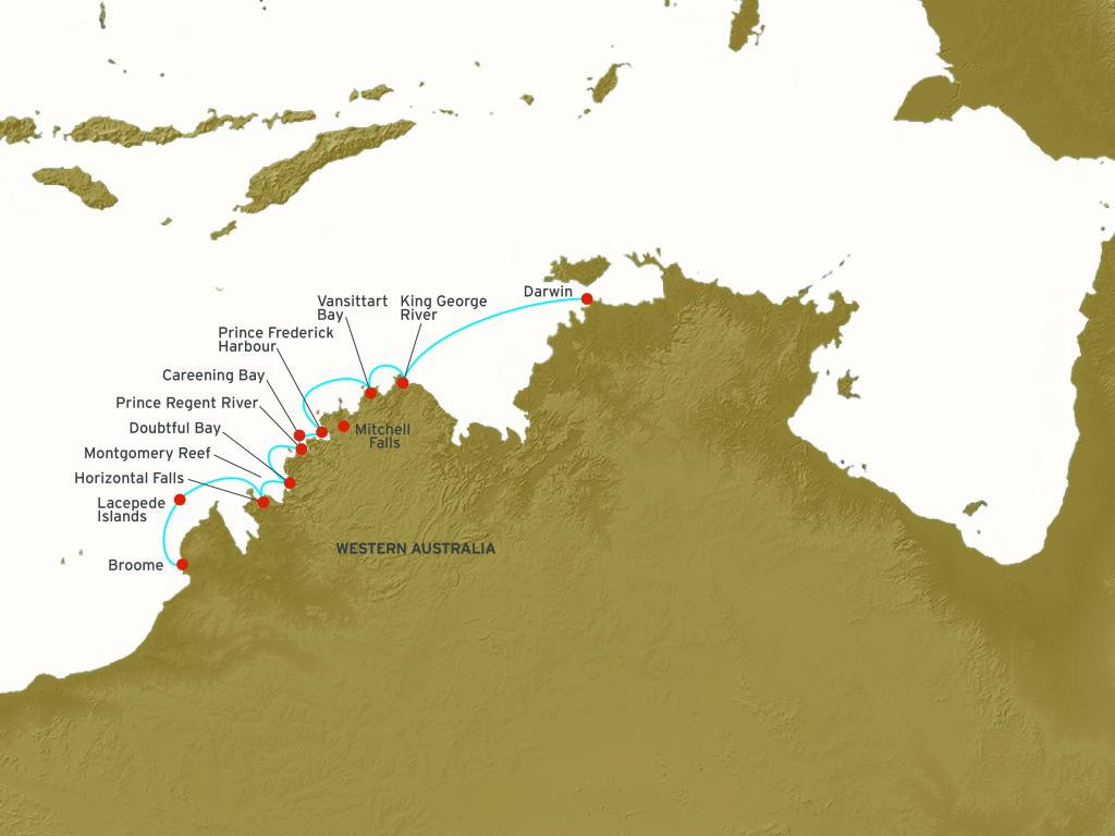 10 Night Coral Discoverer Darwin To Broome Cruise