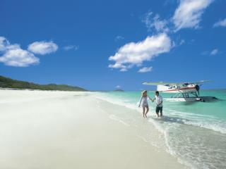 Couple at Whitehaven Beach