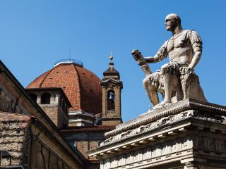 Florence - Statue Of Giovanni Delle Bande Nere, Piazza San Lorenzo