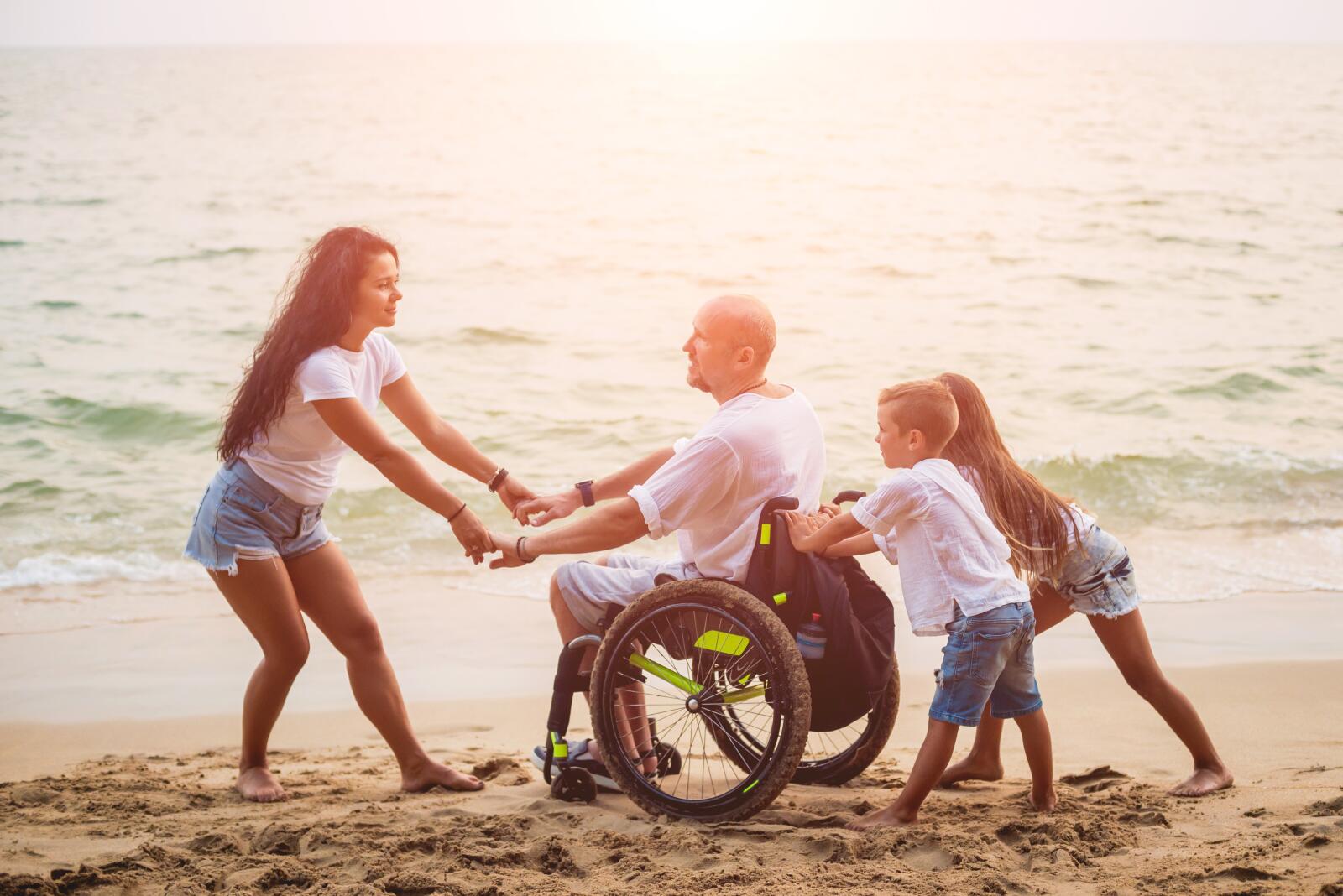 General - Wheelchair on Beach