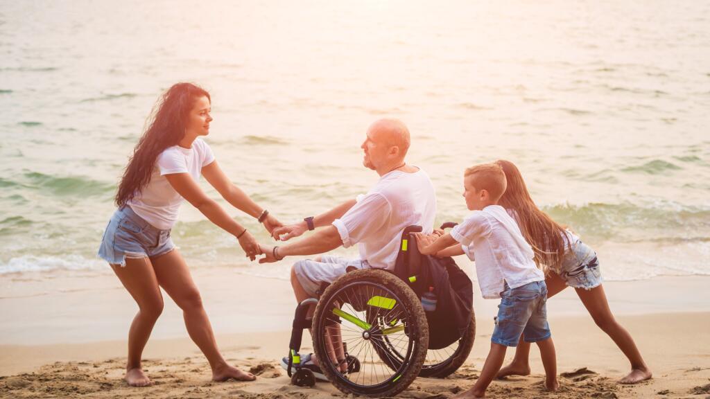 General - Wheelchair on Beach