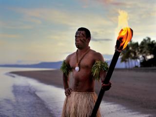 Warrior on Beach