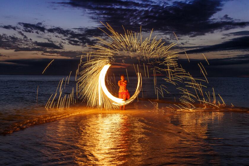 Fire dancing