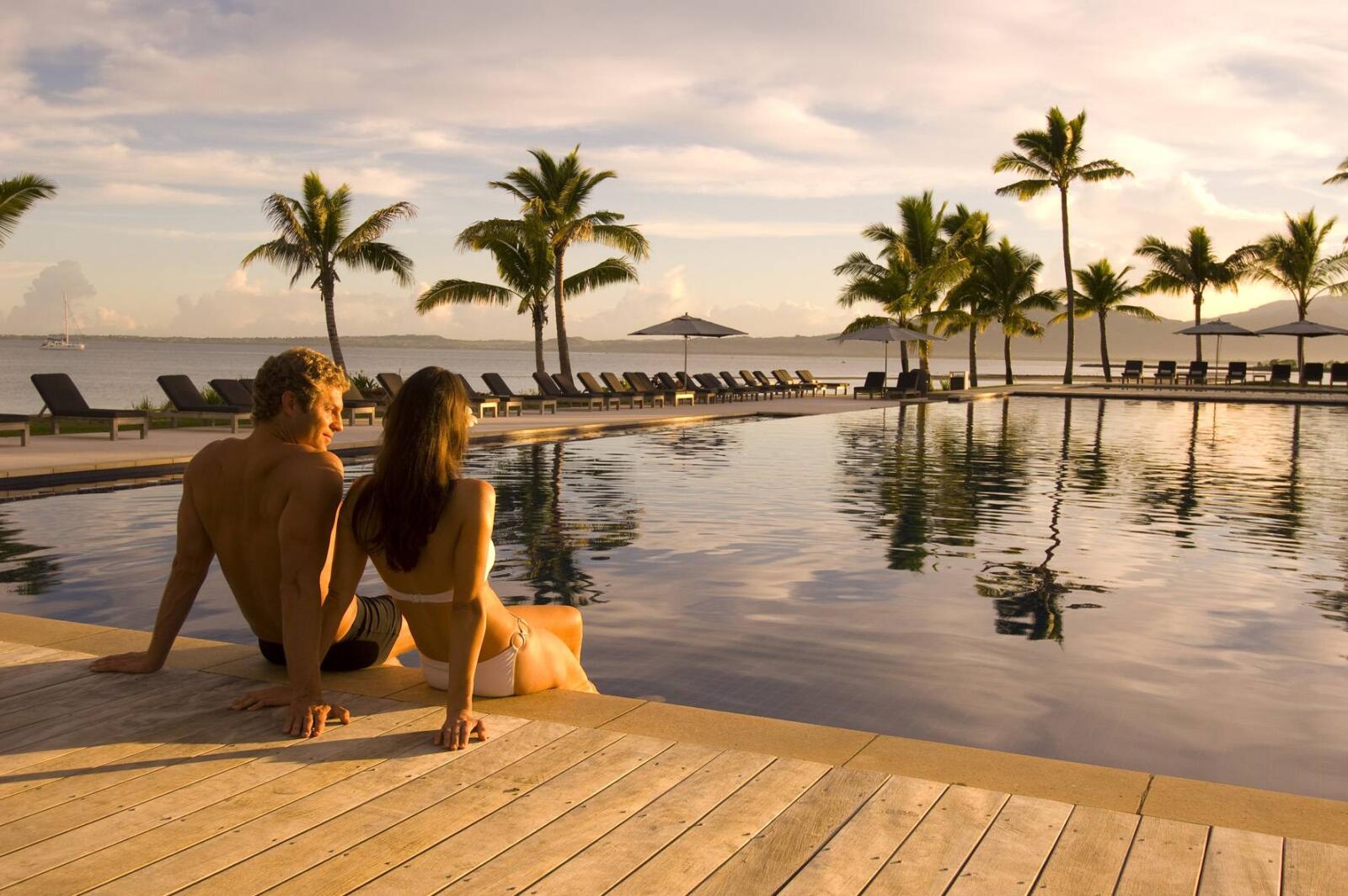 Couple at Pool