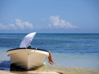 Relaxing in Boat