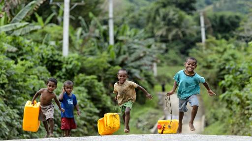 Sigatoka River Safari Kids playing