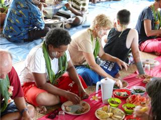 Sigatoka River Safari Village cooked meal