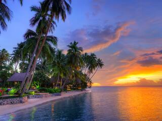 Beachfront at Sunset