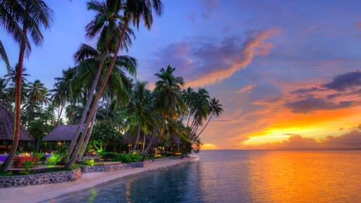 Beachfront at Sunset