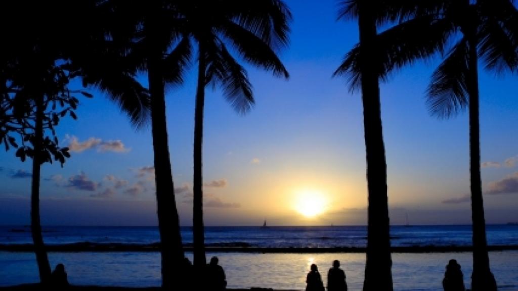Hawaiian Sunset Wwaikiki Beach