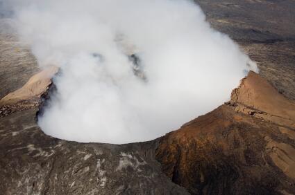 Pu'u O'o crater (Kilauea) on Hawaii Big Island