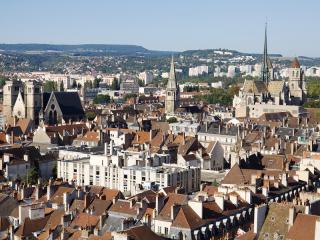 Aerial View Of Dijon City In France