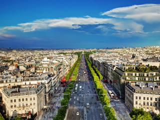 Champs-Elysees from Arc de Triomphe