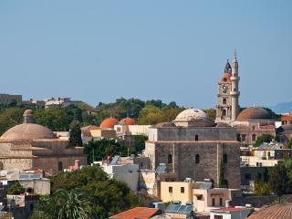 Panorama Of Old Town Rhodes Greece