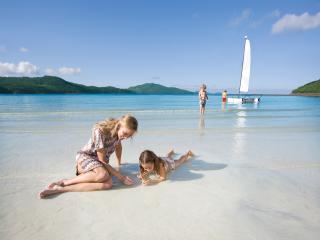 Family on Catseye Beach