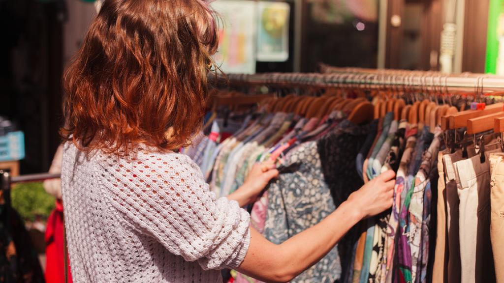 Generic Stock Images - Street Market, Clothes