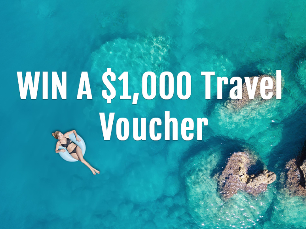 WIN A $1,000 Travel Voucher
