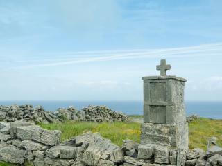 Aran Islands - Cross and Ruins