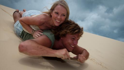 Sand Boarding on Moreton Island