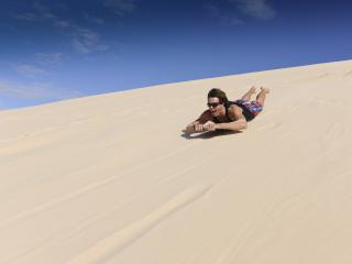 Sand Tobogganing