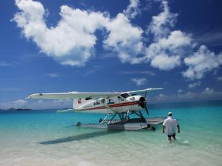 Pilot & Plane Whitehaven Beach