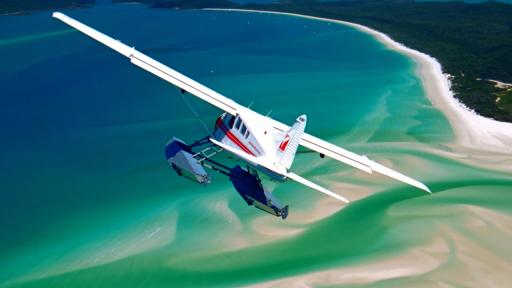 Plane over Whitehaven