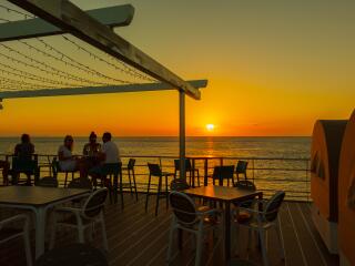 Reefworld Top Deck at Sunset