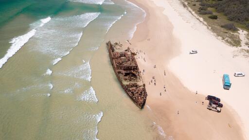 Maheno Wreck Fraser Island