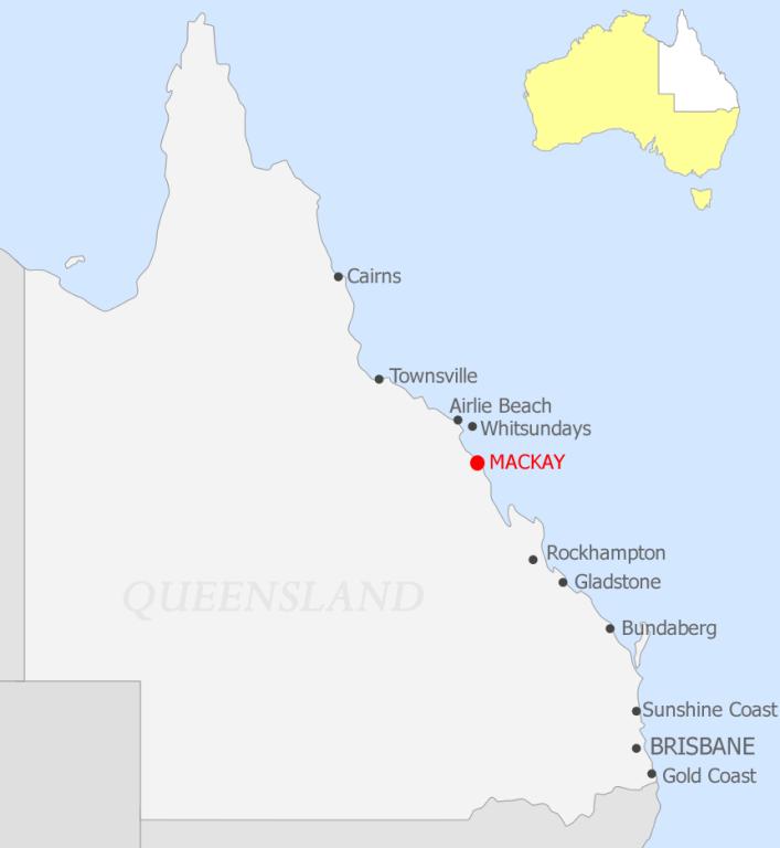 Map Of Mackay Region Mackay Map | Location Map For Mackay