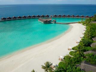 Aerial of Beach Pool Villas