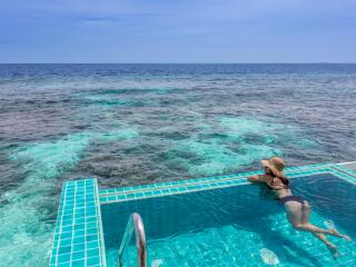 Premium Deluxe Sunset Overwater Villa with pool