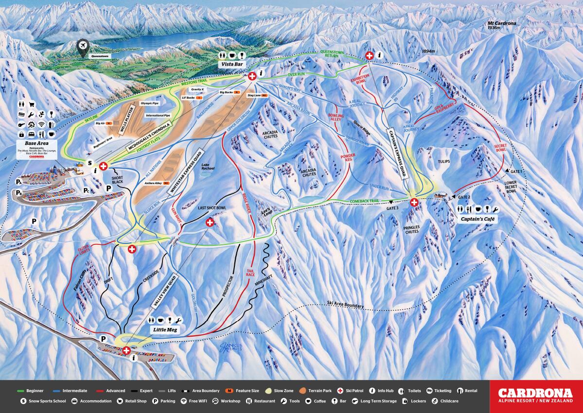 2021 Cardrona Trail Map