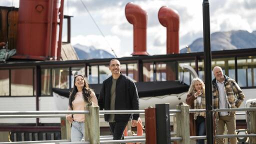 TSS Earnslaw Walter Peak Arrival