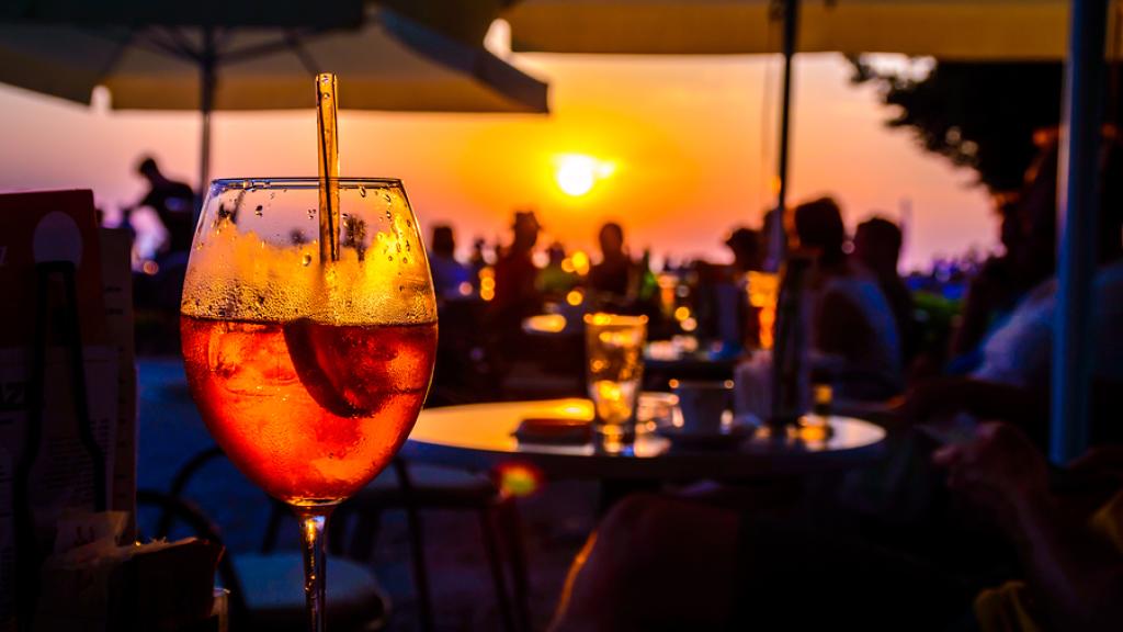 Cocktail at Sunset