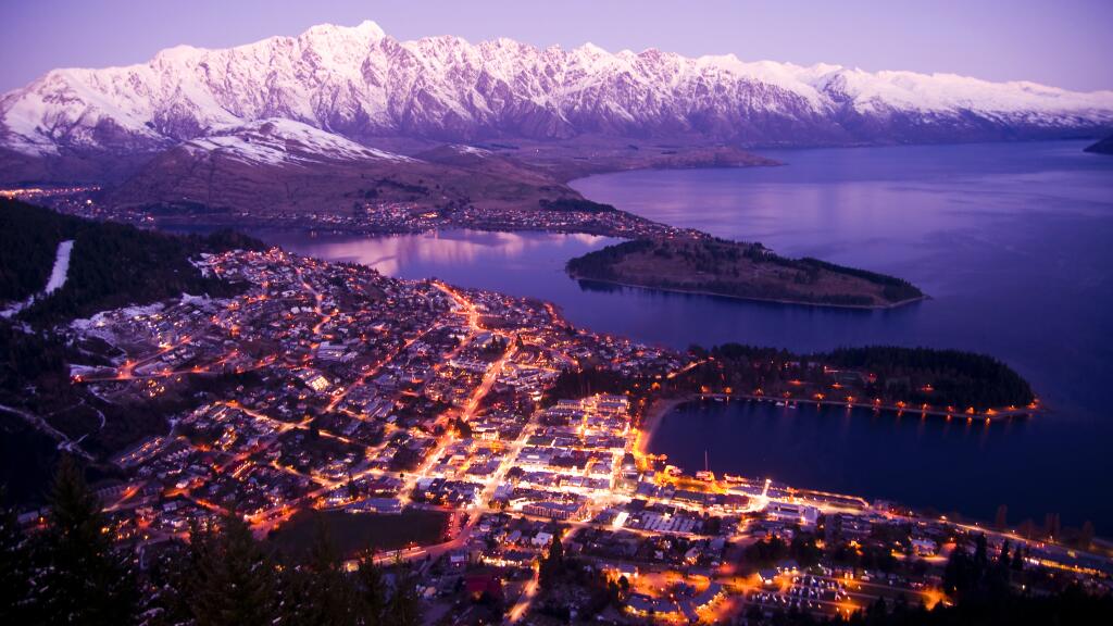 Aerial Views Queenstown Winter