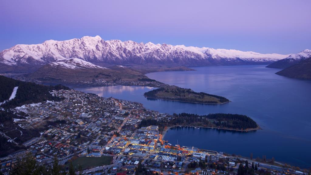 Aerial Views Queenstown Winter