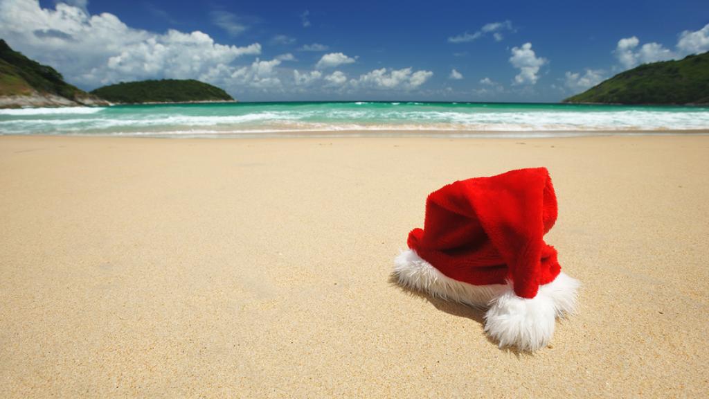 Christmas beach