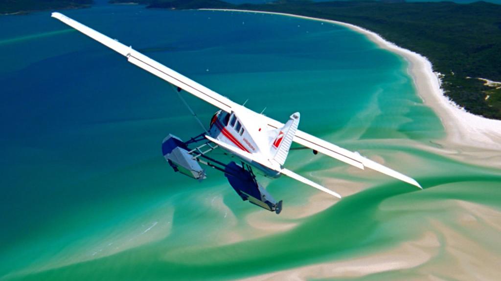 Plane over Whitehaven