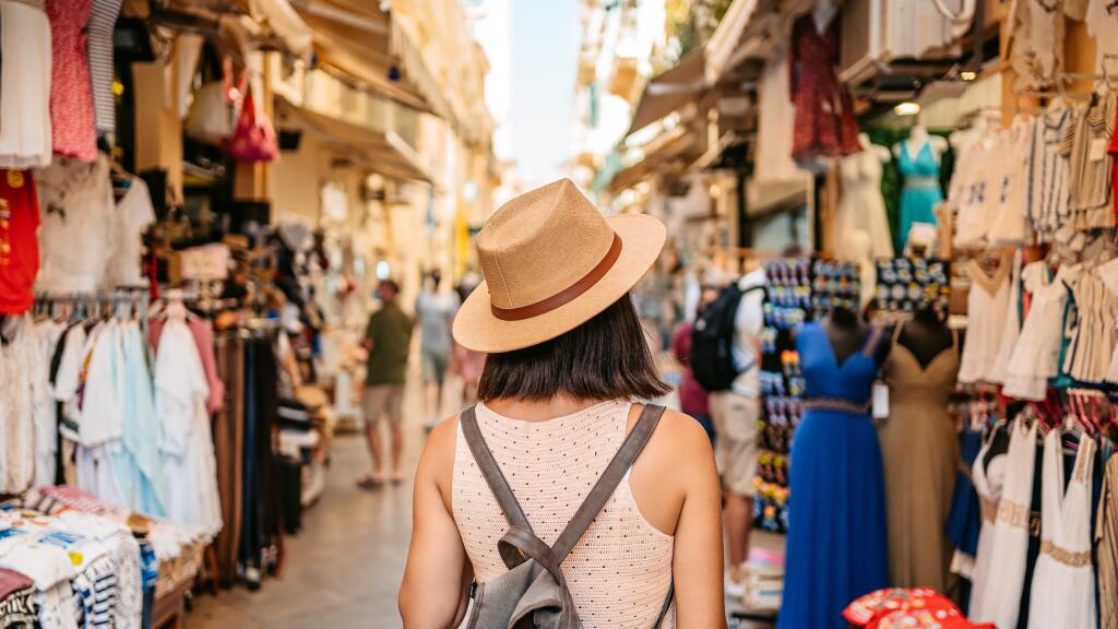 Tourist Girl Market Souvenirs