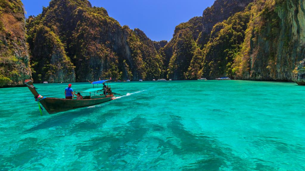 Phi Phi, Phi Phi Islands, Boat, Thailand,