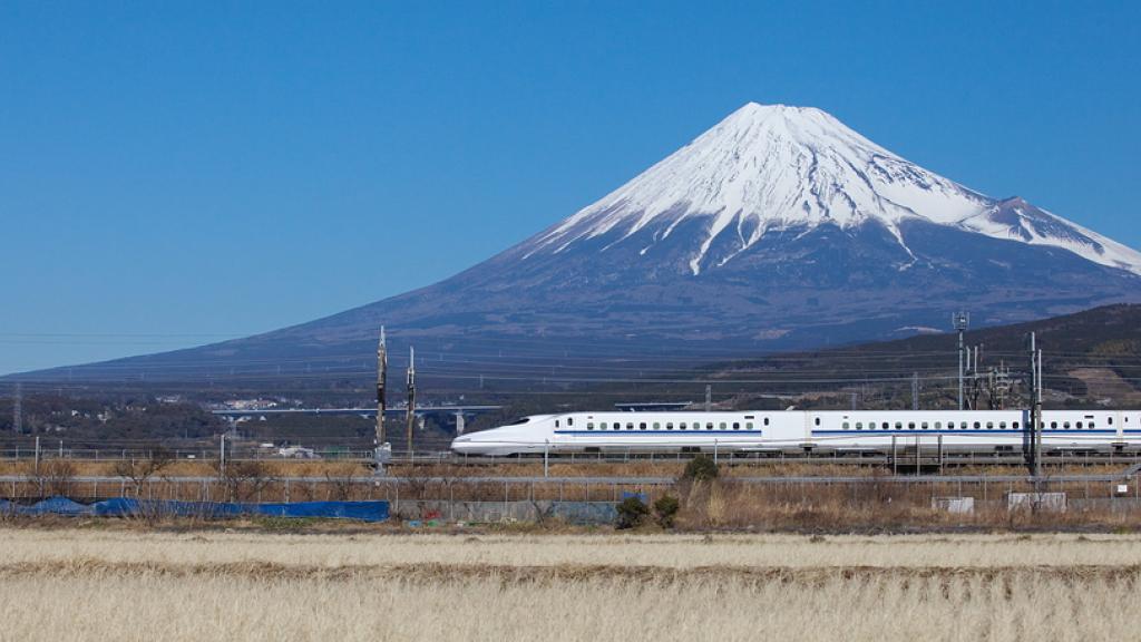 Japan - Mountain Fuji and Shinkansen Bullet Train