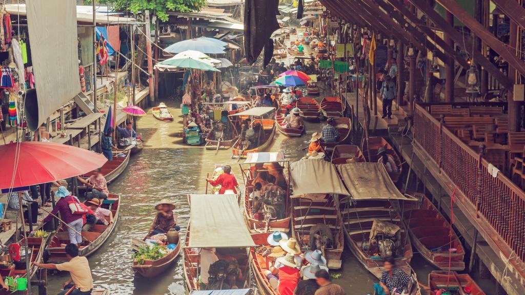 Pasar Terapung, Thailand, Bangkok, Pasar