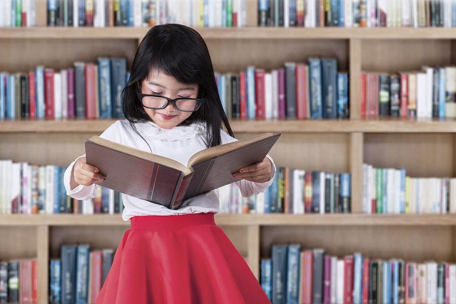 Generic Stock Images - Reading in Library