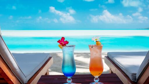 Cocktails beside the Lagoon