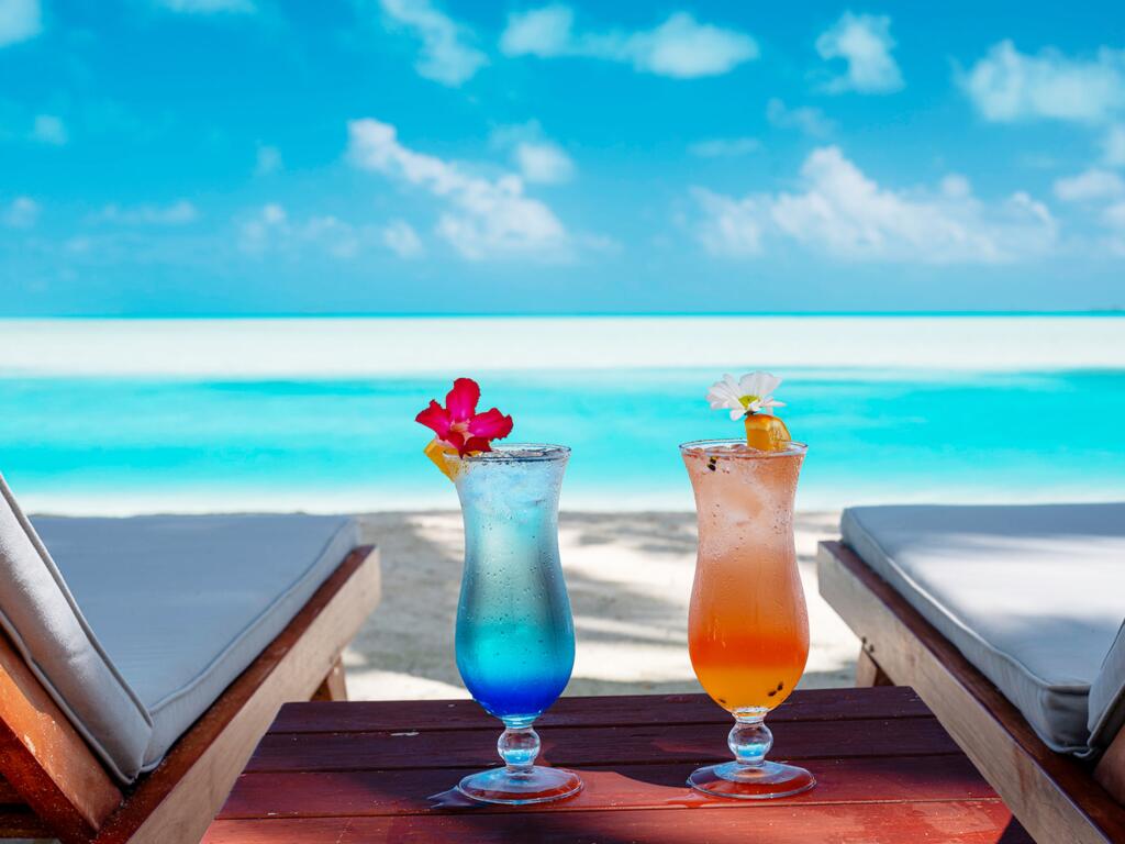Cocktails beside the Lagoon