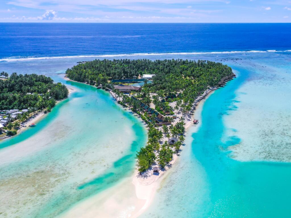 Motu Akitua Island Aerial